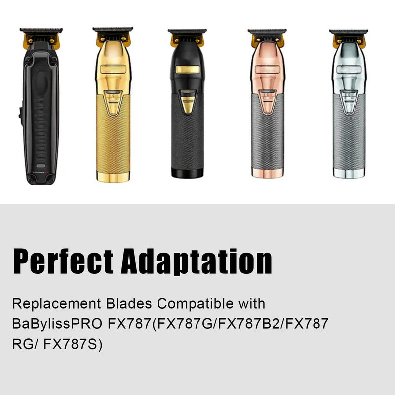 DODAER FX707Z DLC Replacement Blades Compatible with BaBylissPRO Outlining Hair Trimmers FX787 and LoPROFX Trimmers FX726,2 Pack - Image 5